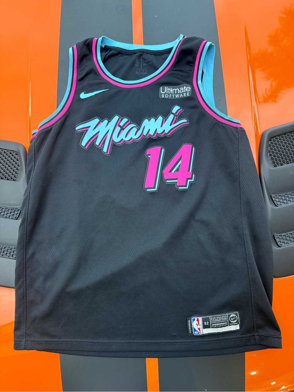Tyler Herro #14 Miami Heat Nike Swingman Vice Nights Jersey Black Size 52 XL
